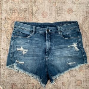 High Rise Jean Shorts
